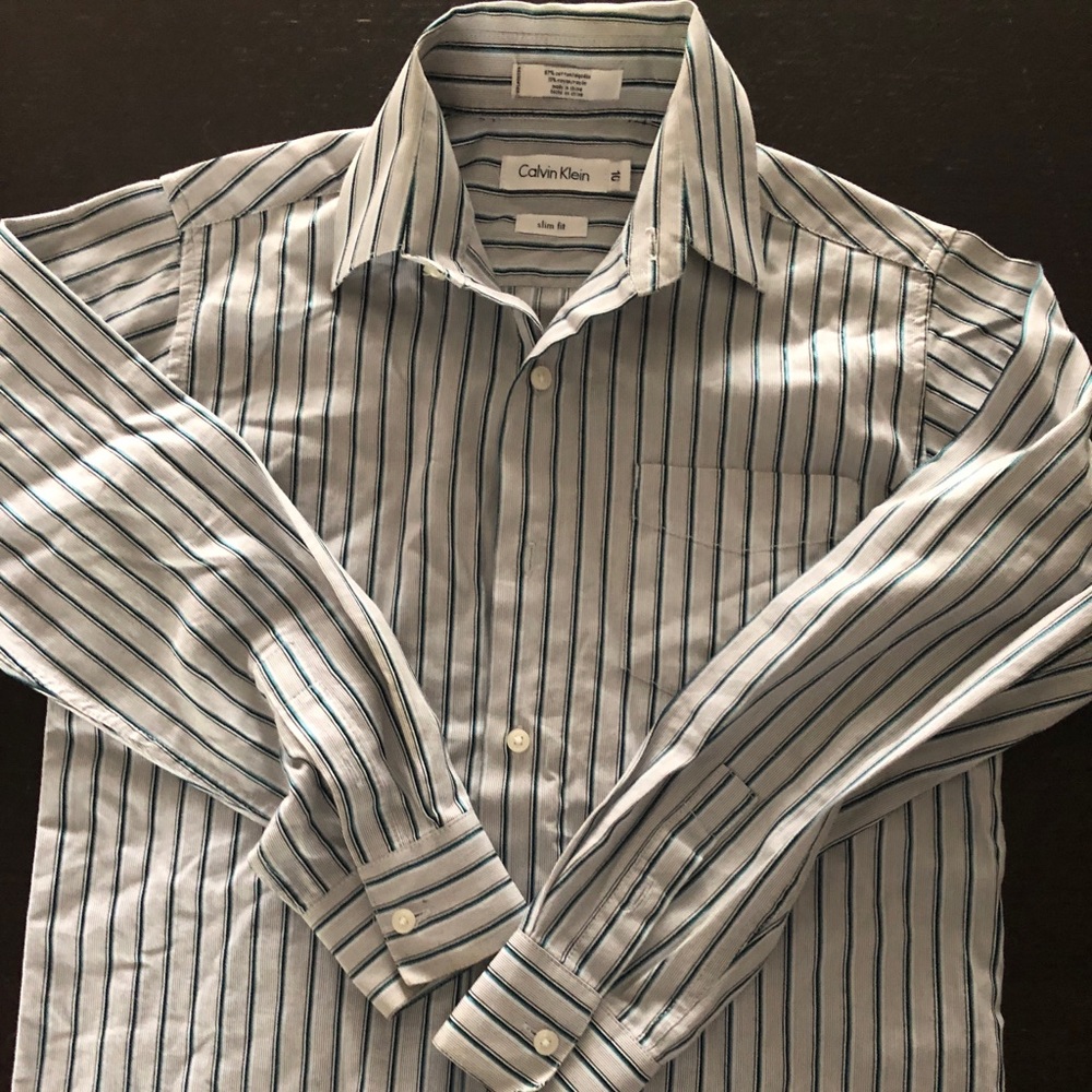 Slim fit Calvin Klein kids dress shirt